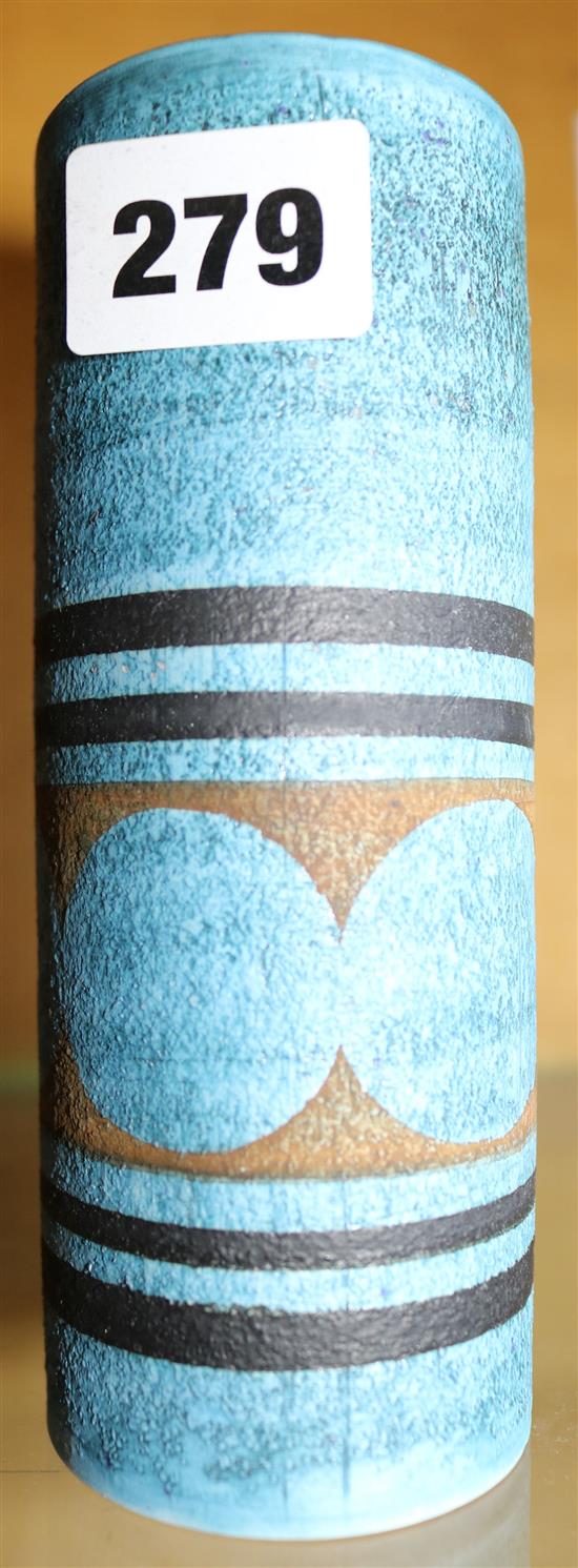 Blue Pottery Troika vase